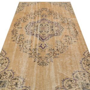 Klasik Modern Vintage Eskitme El Dokuma Halı  142 x 257 cm 9558
