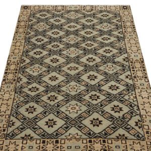 Eşsiz Anadolu Vintage Eskitme El Dokuma Halı 104x180cm 9568