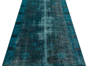 Eşsiz Anadolu Vintage Eskitme El Dokuma Halı 107x202cm 9570