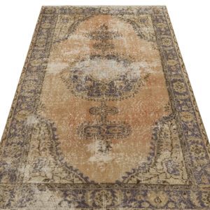 Eşsiz Renk ve Desenlerde Anadolu Vintage Eskitme El Dokuma Halı 114x207cm 9578