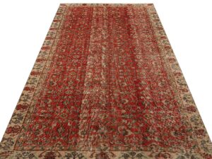 Eşsiz Renk ve Desenlerde Anadolu Vintage Eskitme El Dokuma Halı 153x262cm 9595