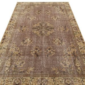 Eşsiz Renk ve Desenlerde Anadolu Vintage Eskitme El Dokuma Halı 146x246 cm 9627