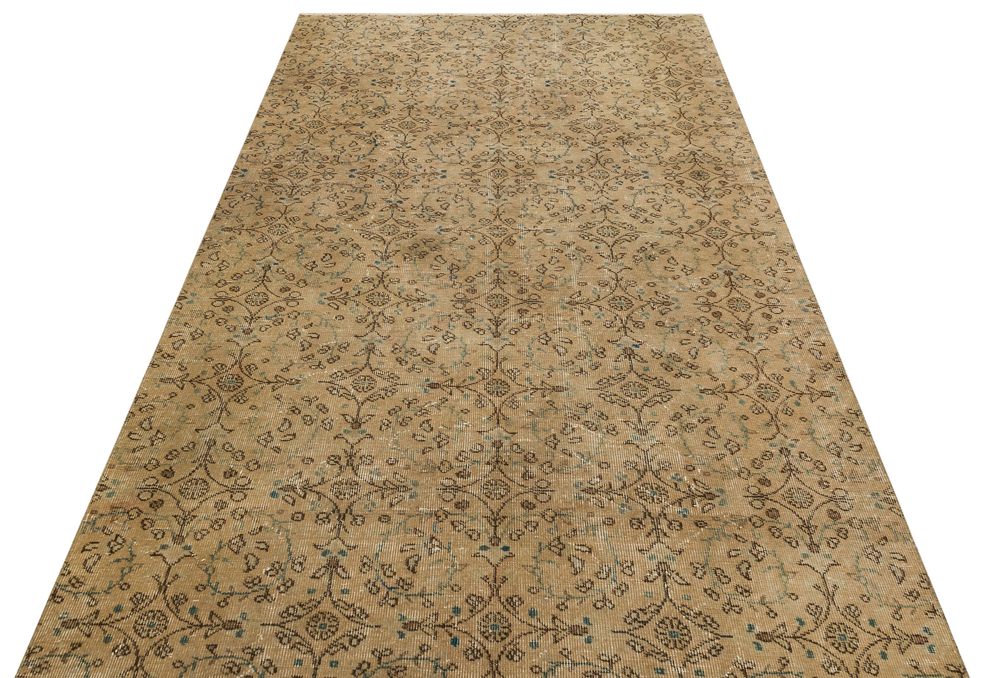 Eşsiz Renk ve Desenlerde Anadolu Vintage Eskitme El Dokuma Halı 149x248cm 9629