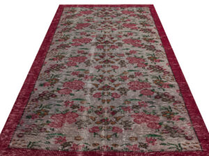 Eşsiz Renk ve Desenlerde Anadolu Vintage Eskitme El Dokuma Halı 149x246cm 9642