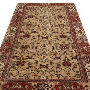 Eşsiz Renk ve Desenlerde Anadolu Vintage Eskitme El Dokuma Halı 136x226cm 9645