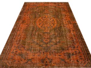 Eşsiz Renk ve Desenlerde Anadolu Vintage Eskitme El Dokuma Halı 153x245cm 9648