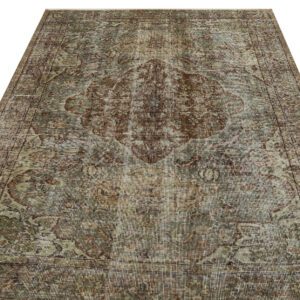 Eşsiz Renk ve Desenlerde Anadolu Vintage Eskitme El Dokuma Halı 163x235cm 9663