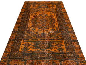 Eşsiz Renk ve Desenlerde Anadolu Vintage Eskitme El Dokuma Halı 145x251cm 9673