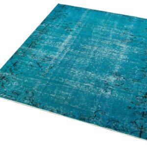 Klasik Modern Vintage Eskitme El Dokuma Halı 154 x 186 cm F1241