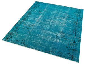 Klasik Modern Vintage Eskitme El Dokuma Halı 154 x 186 cm F1241