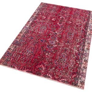 Vintage Eskitme El Dokuma Halı 108 x 171 cm F1258