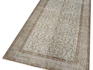 Klasik Modern Vintage Eskitme El Dokuma Halı 111 x 224 cm F1301