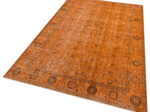 Klasik Modern Vintage Eskitme El Dokuma Halı 163 x 256 cm F1328