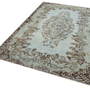 Özel Vintage Eskitme El Dokuma Halı 179 x 257 cm F1338