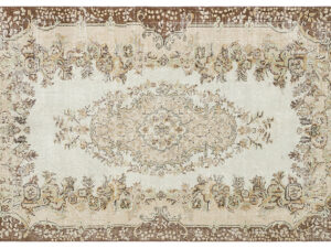 Gerçek El Dokuma Özel Vintage Eskitme Halı  170 x 274 Model : F 1084