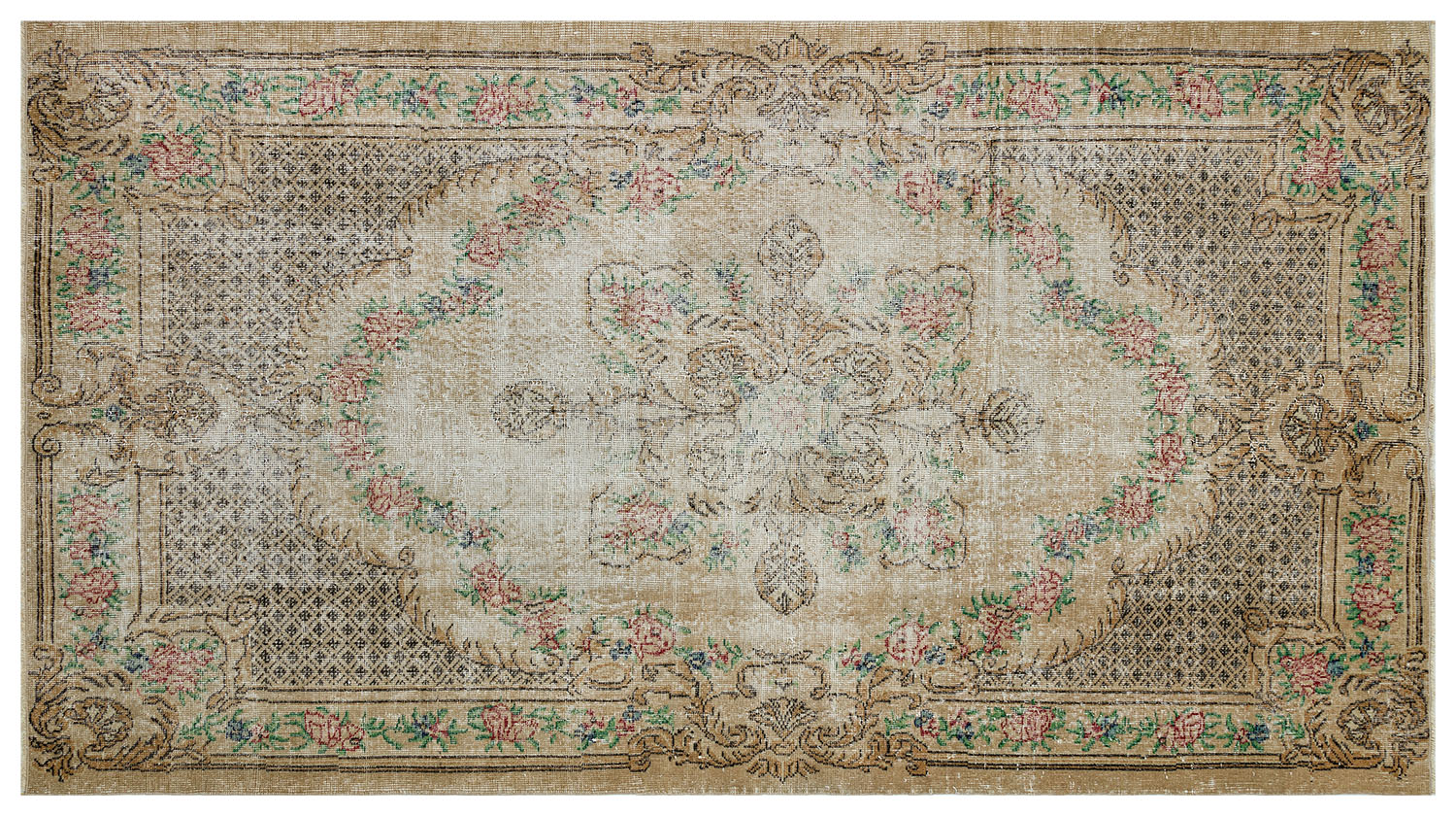 Özel Modern Vintage Eskitme Halı  157 x 285 Model : 1201