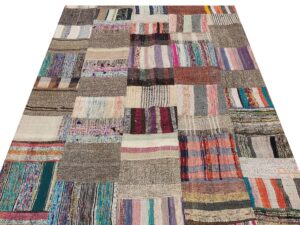 Patchwork Eskitme El Dokuma Halı  141 x 196 cm 6128
