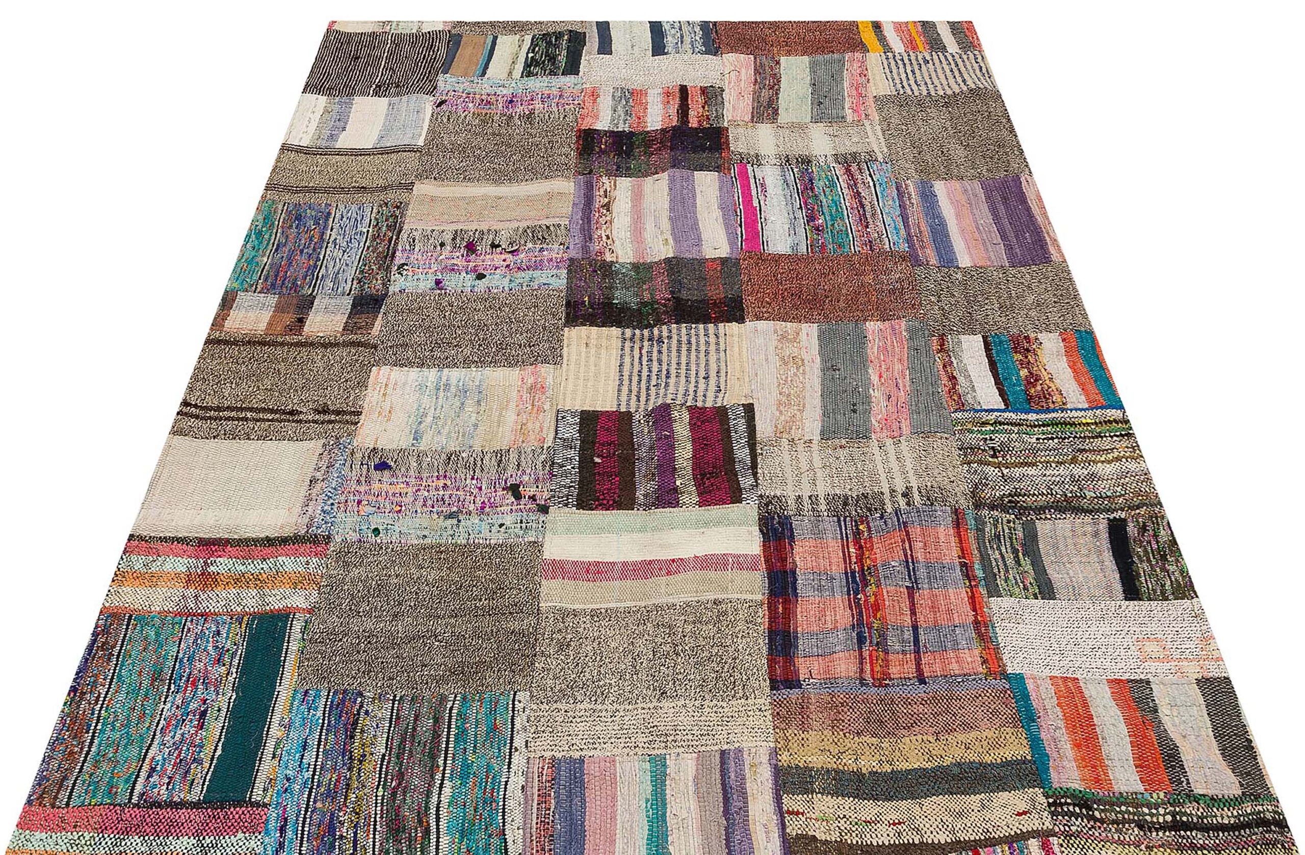 Patchwork Eskitme El Dokuma Halı  141 x 196 cm 6128