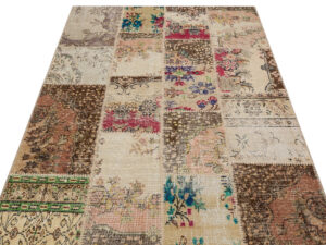 Klasik Modern Patchwork Eskitme El Dokuma Halı  140x200 cm 6192
