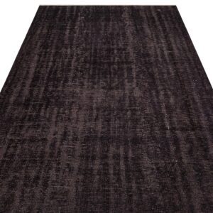 Vintage Eskitme El Dokuma Halı 167x256 cm 9849  |  Siyah