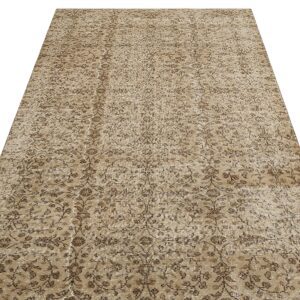 Eşsiz Anadolu Vintage Eskitme El Dokuma Halı 136x240 cm 9859  |  Bej
