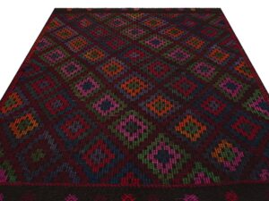 Gerçek El Dokuma Eskitme Kilim  213x267 cm 9869  |  Renkli