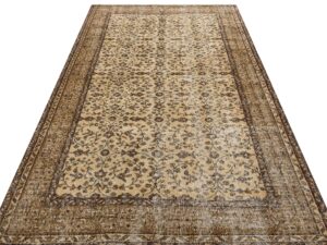 Özel Vintage Eskitme El Dokuma Halı 163x262 cm 9876  |  Bej