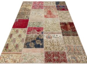 Eski Dünya Dokunuşları Patchwork Halı 160x230 cm - 6277