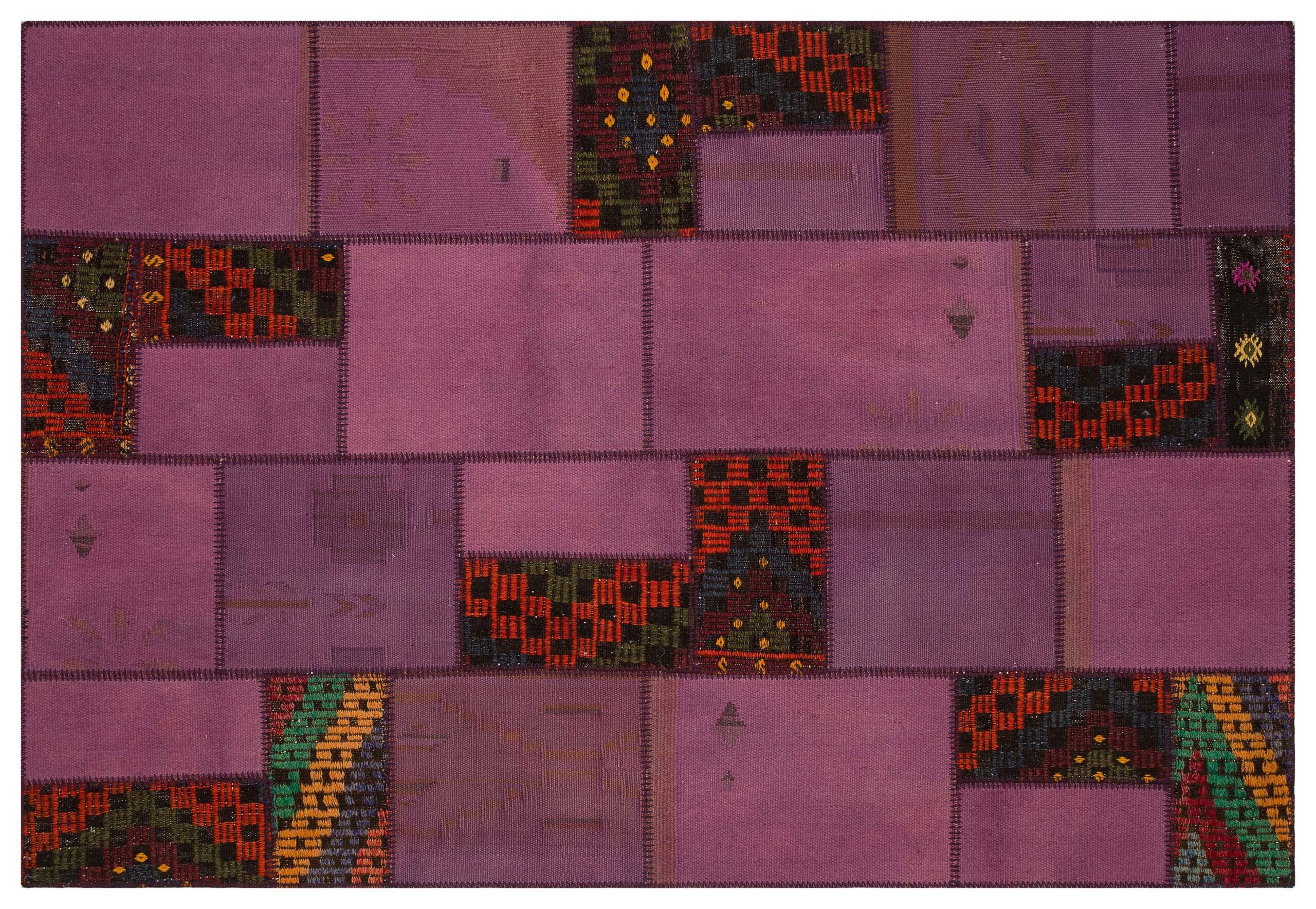 İhtişamın ve Zerafetin Buluştuğu Patchwork Halı 160x230 cm - 6281 - Görsel 3