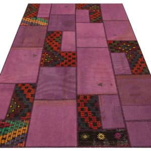 İhtişamın ve Zerafetin Buluştuğu Patchwork Halı 160x230 cm - 6281
