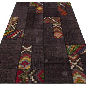 Klasik ve Modern Tarzların Buluştuğu Patchwork Halı 160x230 cm - 6282