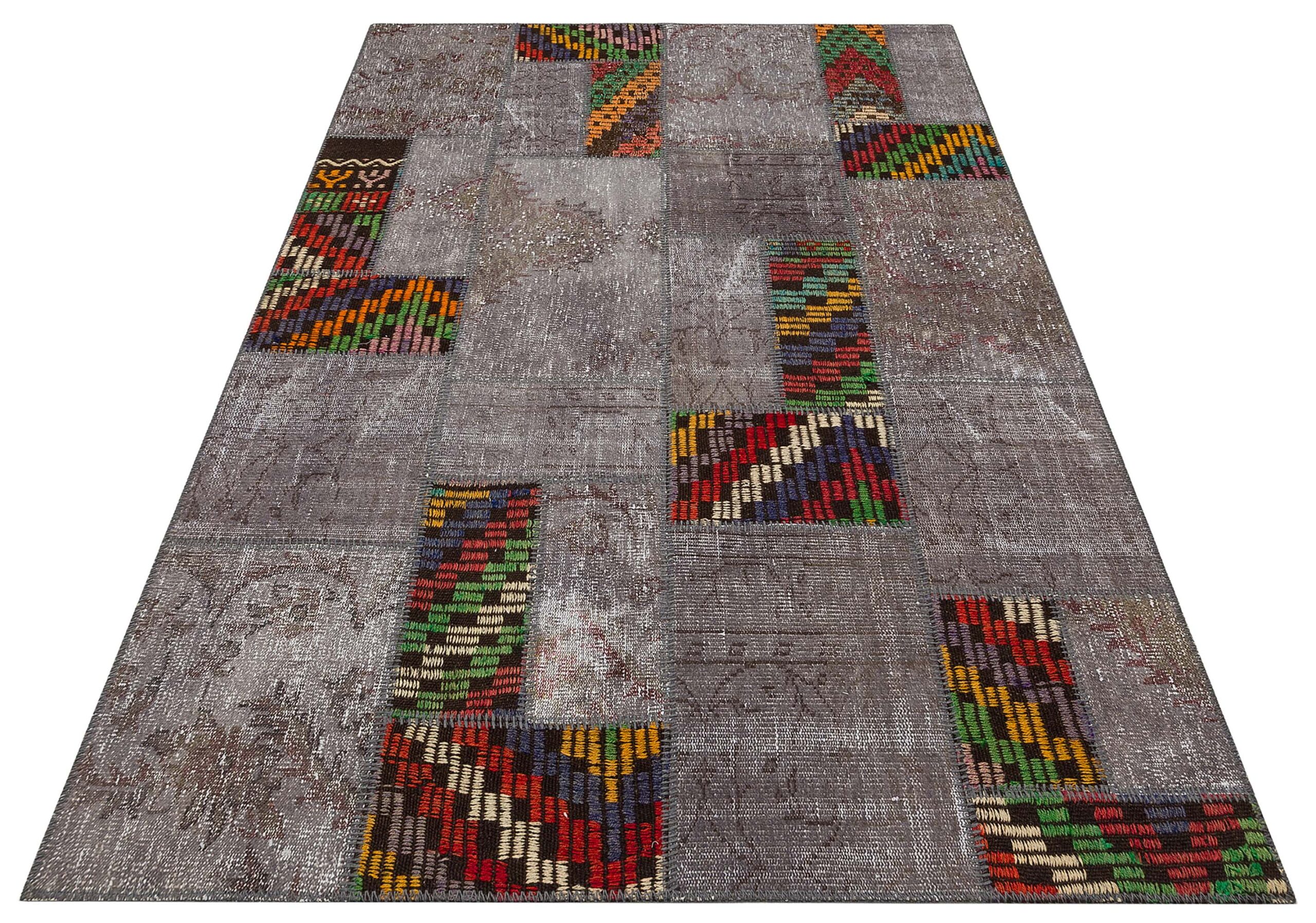 Patchwork Desenli El Yapımı Halı 160 x 230 cm 6283