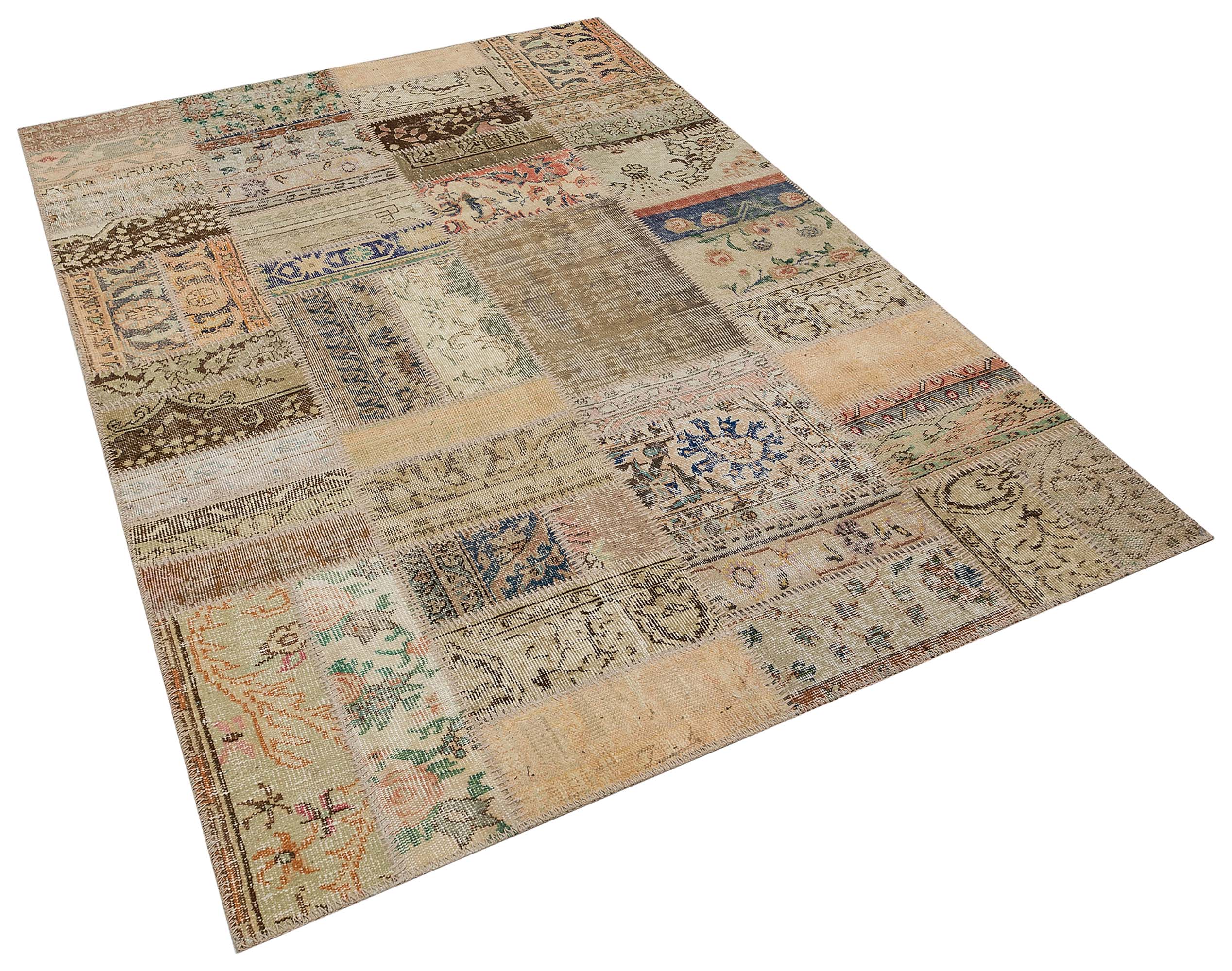 Zamanı Durduran Patchwork Halı 160x230 cm - 6285