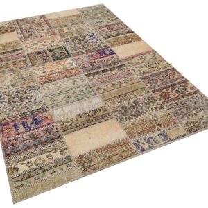 Klasik Gereçklerin En Şık Yansıması Patchwork Halı 160x230 cm - 6286