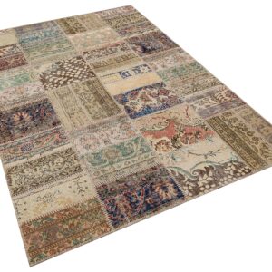 İskandinav Tarzı Patchwork Halı 160x230 cm - 6288