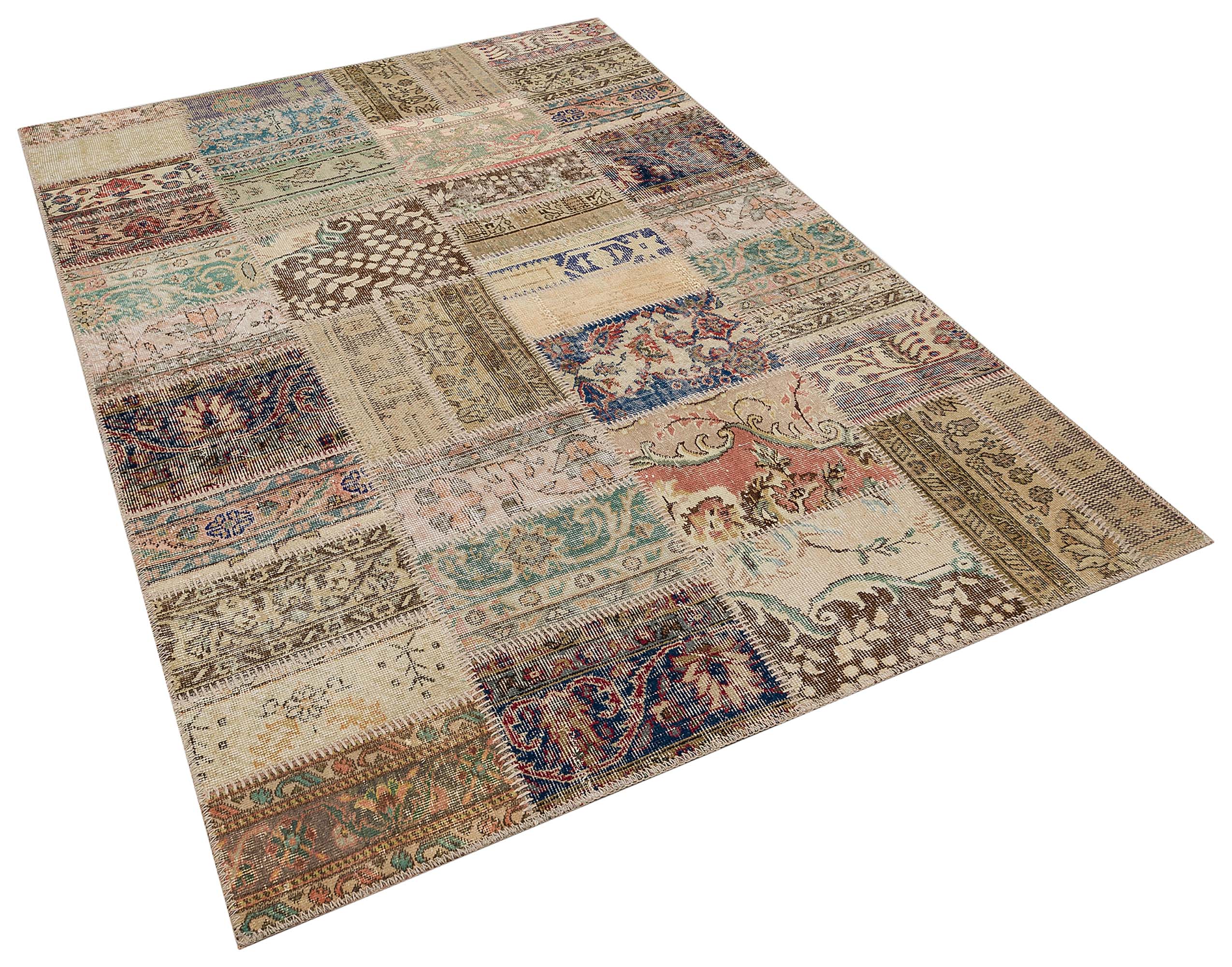 İskandinav Tarzı Patchwork Halı 160x230 cm - 6288