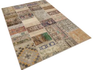 El Yapımı Geleneksel Patchwork Halı 160x230 cm - 6291