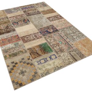 El Yapımı Geleneksel Patchwork Halı 160x230 cm - 6291