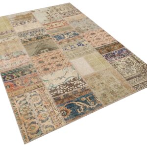 El Yapımı Tığ İşi Patchwork Halı 160x230 cm - 6295