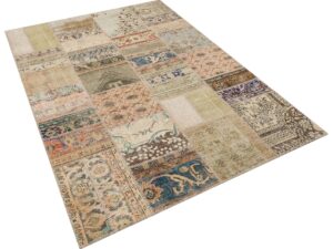 El Yapımı Tığ İşi Patchwork Halı 160x230 cm - 6295