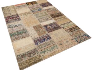 Her Bir Detayı Özenle Hazırlanan Patchwork Halı 160x230 cm - 6305