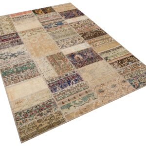 Her Bir Detayı Özenle Hazırlanan Patchwork Halı 160x230 cm - 6305