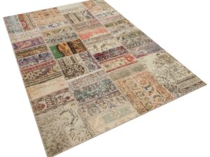 Sınırları Zorlayan El Yapımı Patchwork Halı  160x230 cm - 6312
