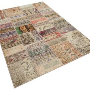 Sınırları Zorlayan El Yapımı Patchwork Halı  160x230 cm - 6312