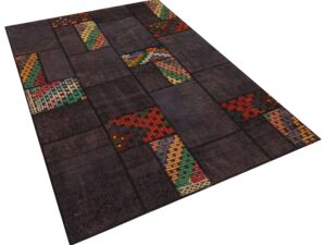 İşçilikteki Detayların Özenle Hazırlandığı Patchwork Halı 160x230 cm - 6317