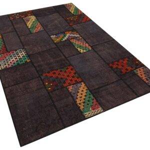 İşçilikteki Detayların Özenle Hazırlandığı Patchwork Halı 160x230 cm - 6317