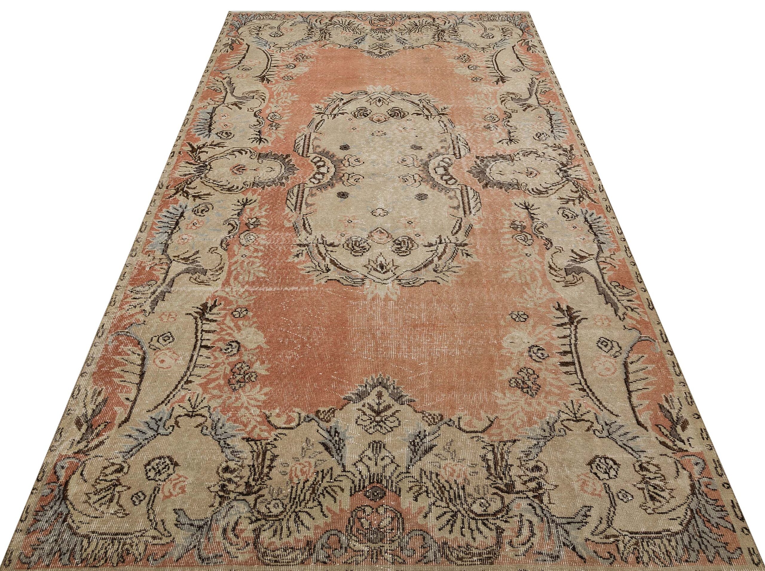 Modern Sanat İle İşlenen El Dokuma Halı 172x293 cm - 9892