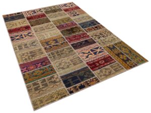 Modern ve Özgün Patchwork Halı 230X160 cm 6325