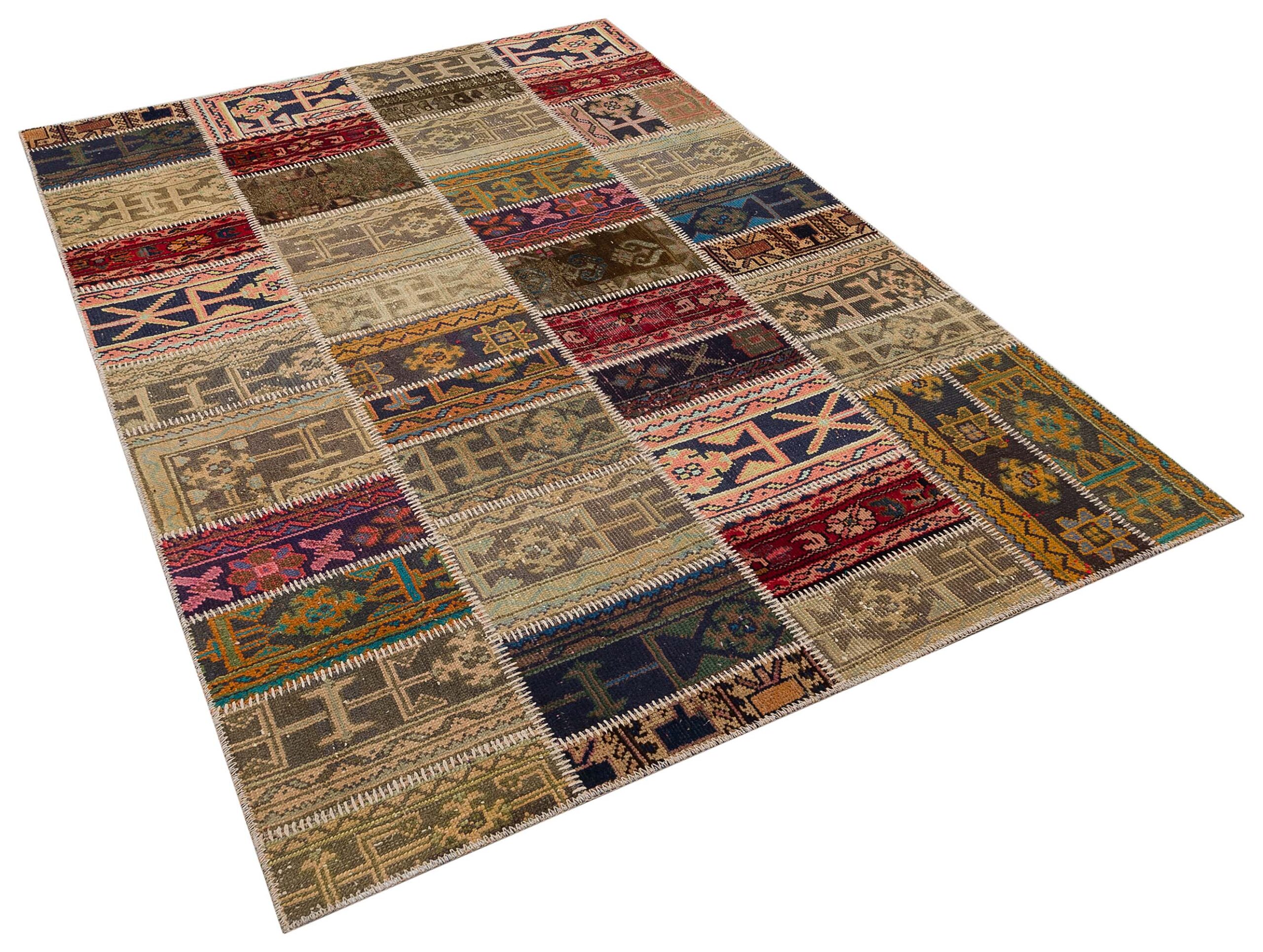 Modern ve Özgün Patchwork Halı 230X160 cm 6325