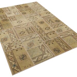 Dokunaklı ve Etkileyici Patchwork Halı 230X160 cm 6331
